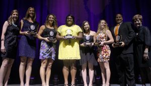 ACC Top Six Award Winners - Alexa Rand, Volleyball; Heather Cummings, Rowing; Brittney Waller, Women's Track & Field; Emily Howard, Diving; Kelsey Igo, Rowing and Cory Thalheimer, Men's Track & Field
