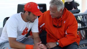 Head Coach Chuck McCuen and Zachary Rigsby