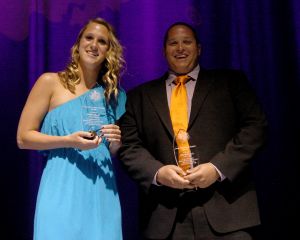 Michelin Career Awareness Award - Heather Marik, Women's Soccer and Cory Thalheimer, Men's Track & Field