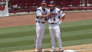 Head Coach Jack Leggett and Thomas Brittle