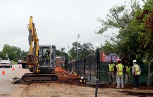 Historic Riggs Field Construction Progress (photo taken May 2, 2013)