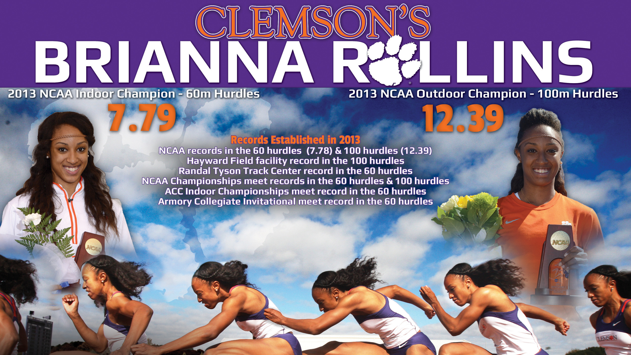 Clemson’s Brianna Rollins Named a Finalist for The Bowerman