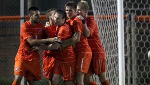 Tigers Celebrate McNamara's Goal