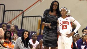 Head Coach Audra Smith and Chancie Dunn