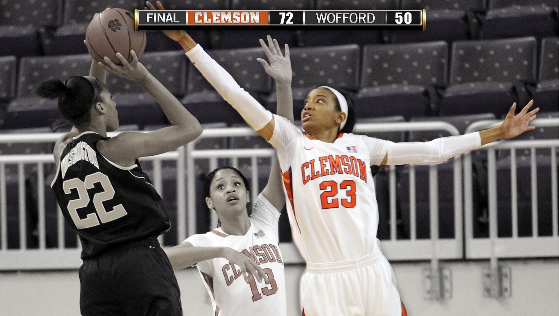 Audra Smith Claims First Win as @ClemsonWBB Tops Wofford