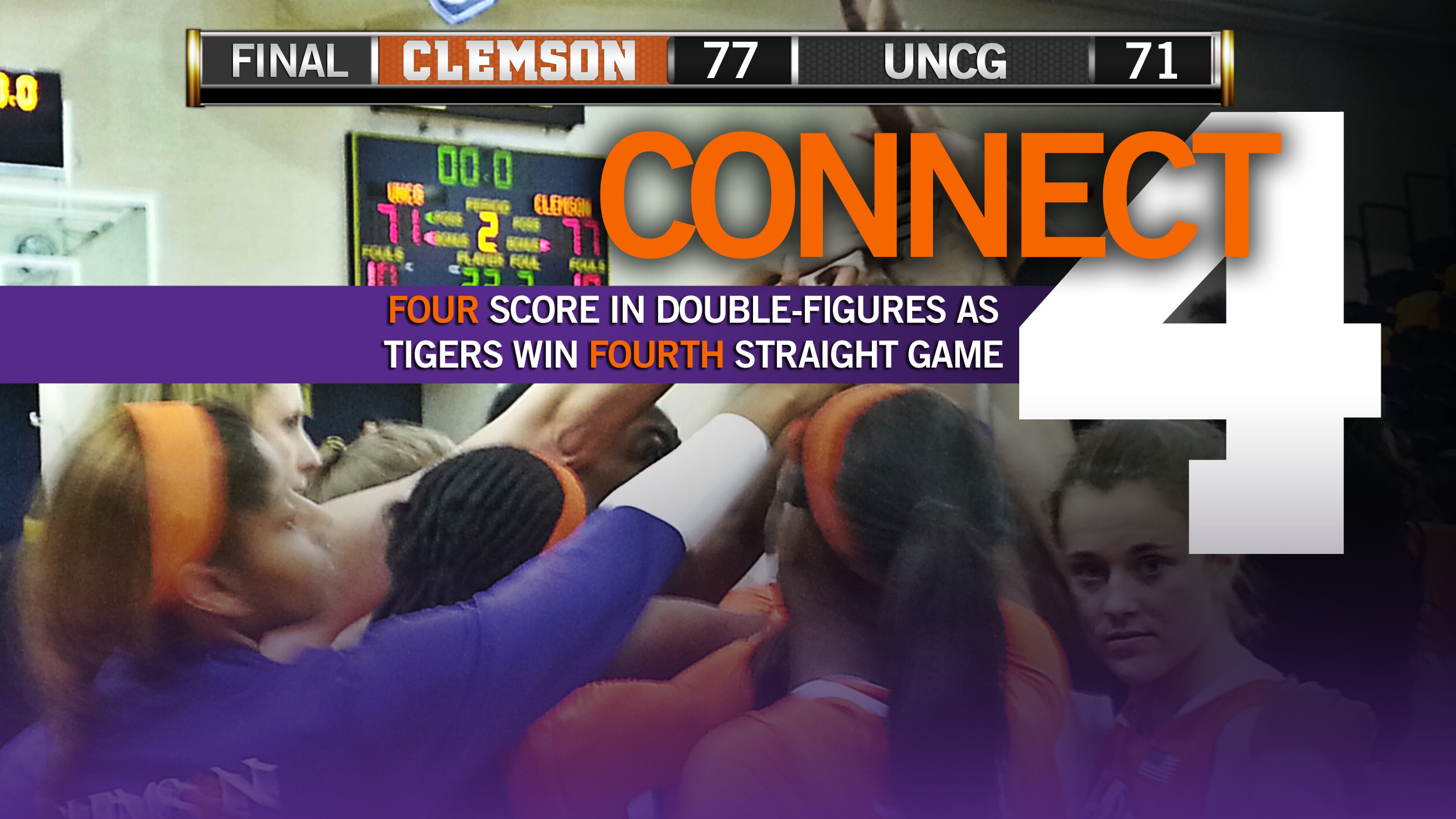 @ClemsonWBB Win Streak up to Four with 77-71 Victory at UNCG