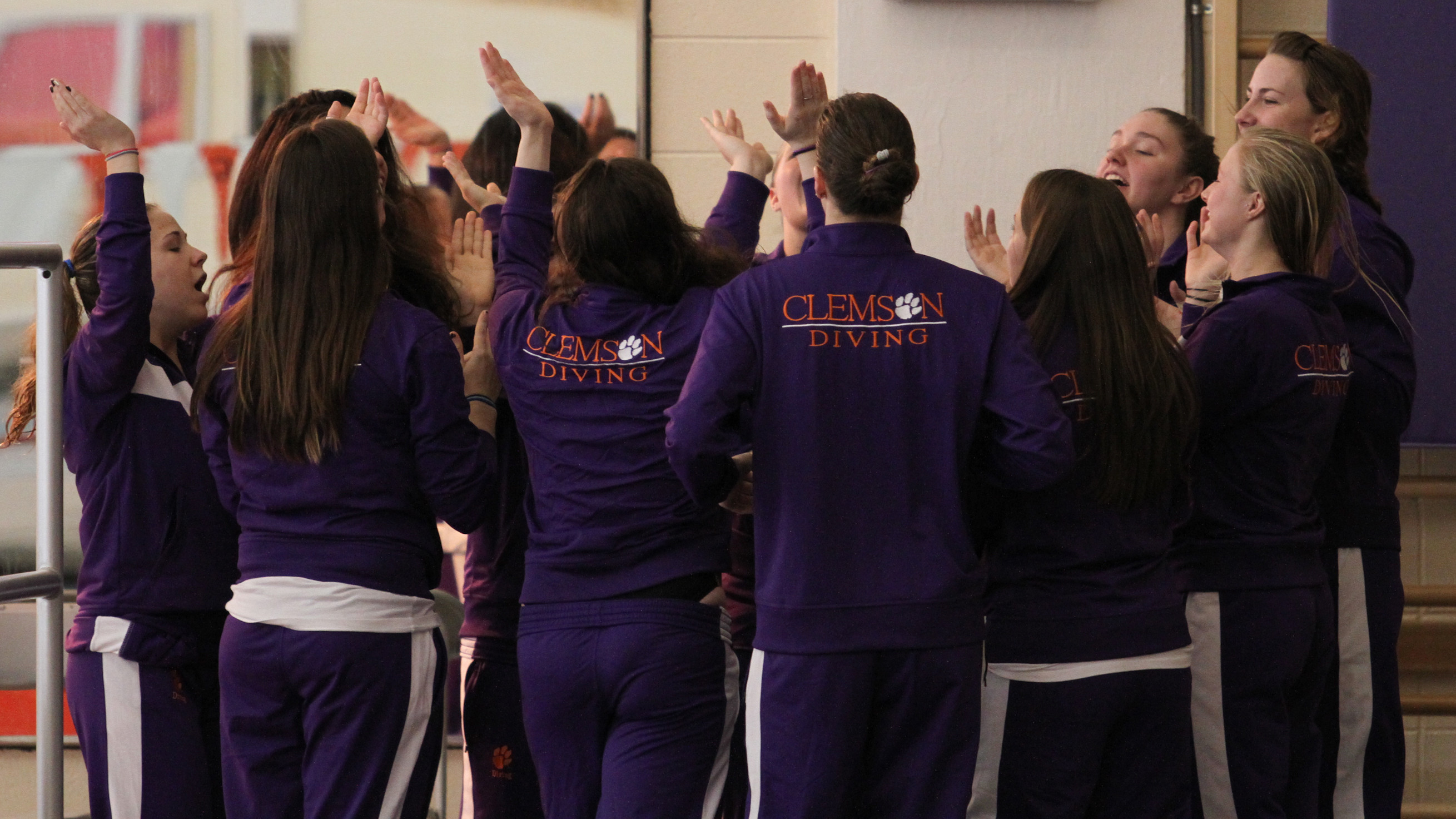 Clemson Diving Team Holds Youth Clinic