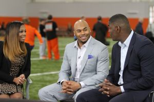 ESPN Broadcasters Josina Anderson, Steve Smith and Keyshawn Johnson