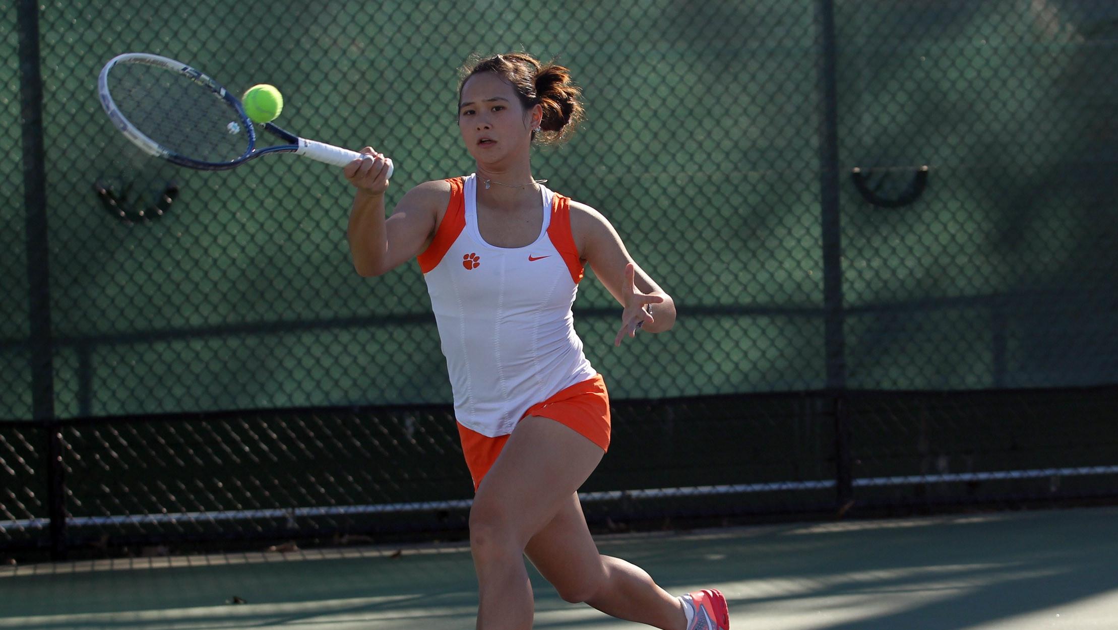 No. 15 @ClemsonWTennis 4-0 in ACC Play After Win at Notre Dame Friday