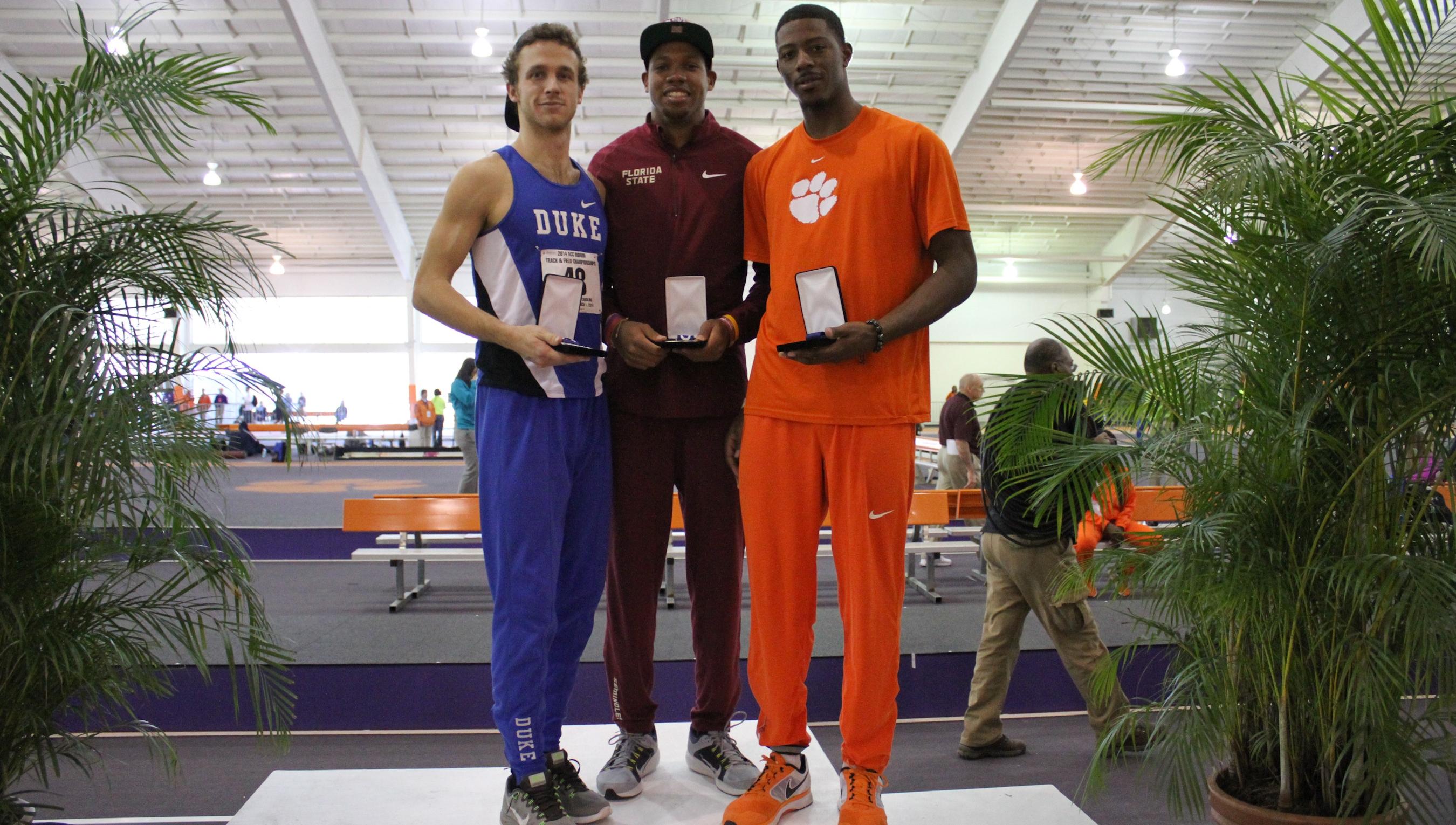 Land, Ware Score All-ACC Performances on Day Two at Indoor Conference Championships