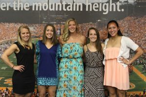 2013 Seniors - Brittany Beaumont, Vanessa Laxgang, Morgan Hert, Deana Sherry & Erica Kim (not pictured: Hailey Karg)