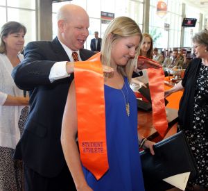 Head Coach Eddie Radwanski and Hailey Karg