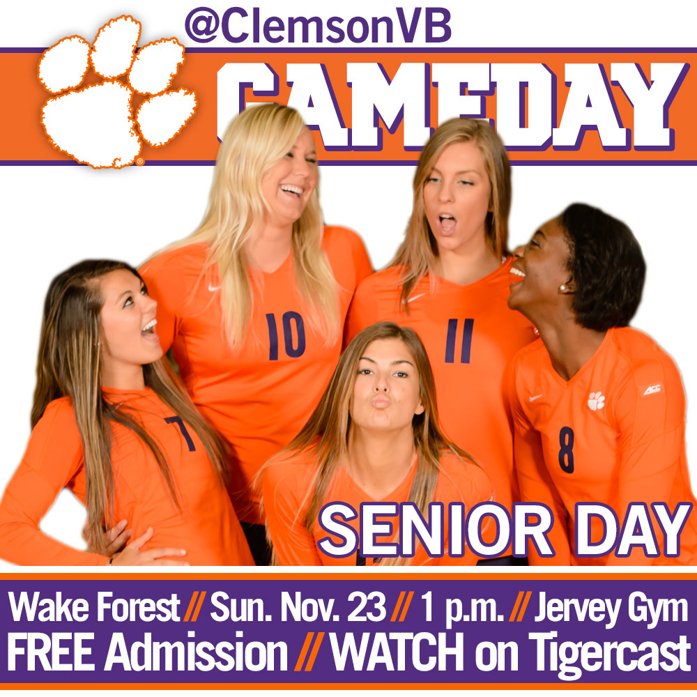 Tigers to Honor Five Seniors Sunday vs. Wake Forest