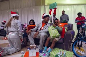 Men's and women's players treated local children to an unforgettable Christmas on Dec. 11 at Tiger Wonderland.