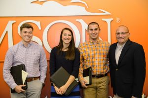 Christopher Egan, Kelly Mullane, Charles Vaughn - Student Equipment Managers