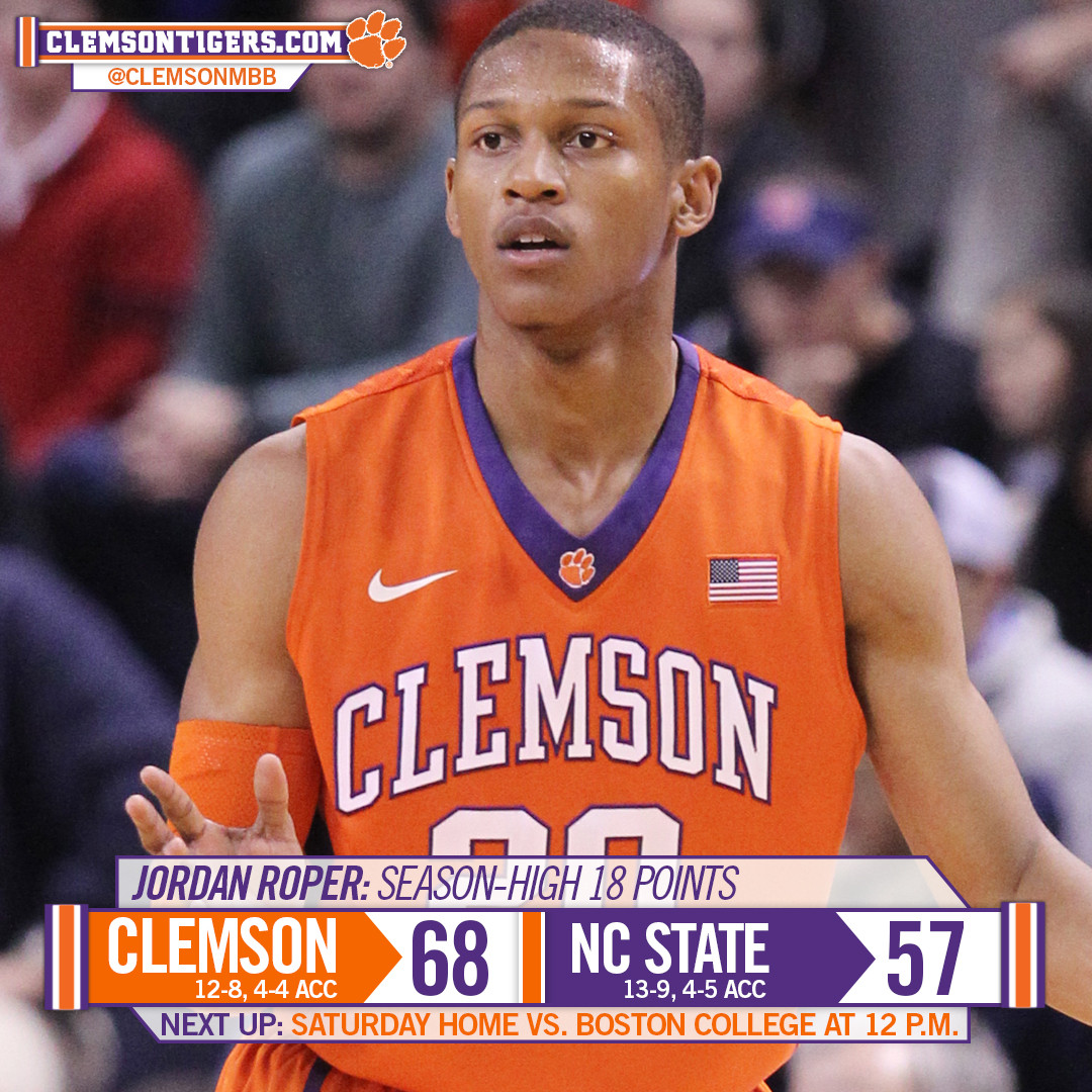 Tigers Grab ACC Road Win at NC State, 68-57