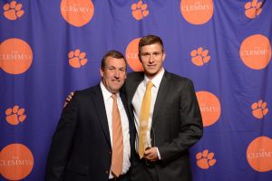 Determined Spirit Award - Bobby Belair, Men's Soccer (with Head Coach Mike Noonan)