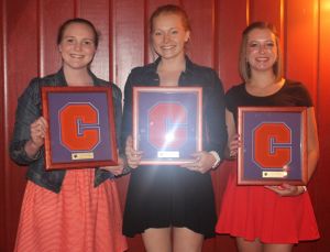 Freshmen: Allison Brophy, Hannah Donovan & Megan Jendra