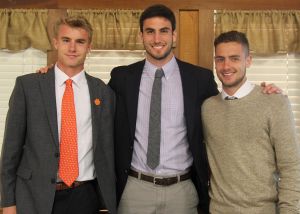 All-ACC Team: Kyle Fisher, Andrew Tarbell, Paul Clowes, Phanuel Kavita (not pictured), Manolo Sanchez (not pictured)