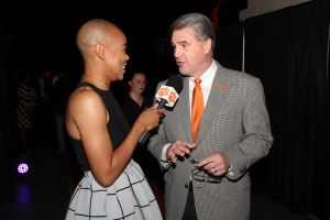 Christine Williamson interviews Director of Athletics Dan Radakovich on the Orange Carpet
