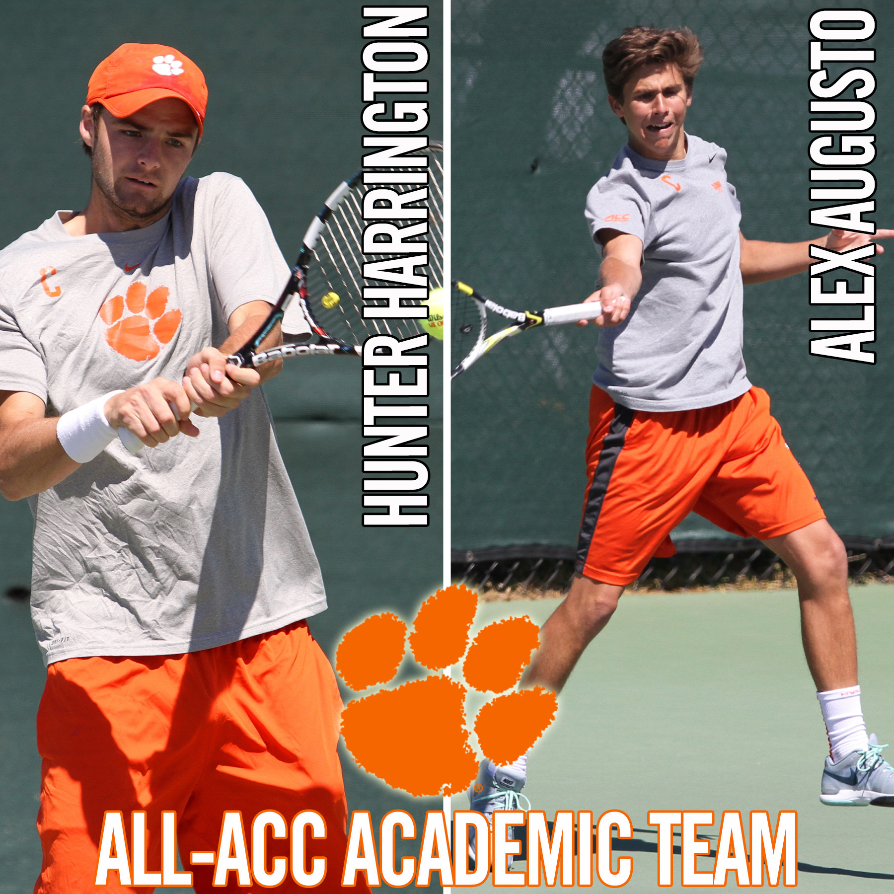 Harrington and Augusto Named to All-ACC Academic Team