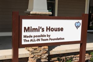 Mimi Metcalfe's dedication in Serenity Village.