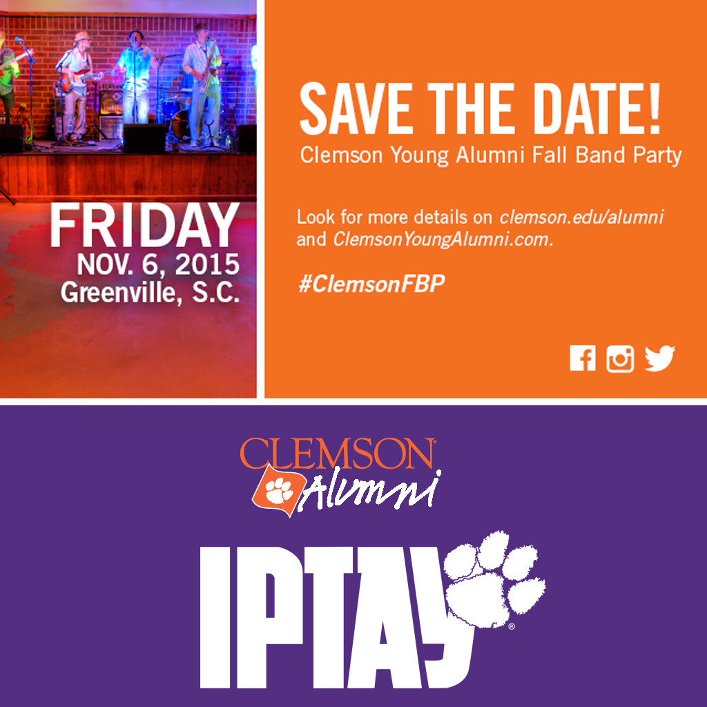 Clemson Fall Band Party Set For Friday, November 6