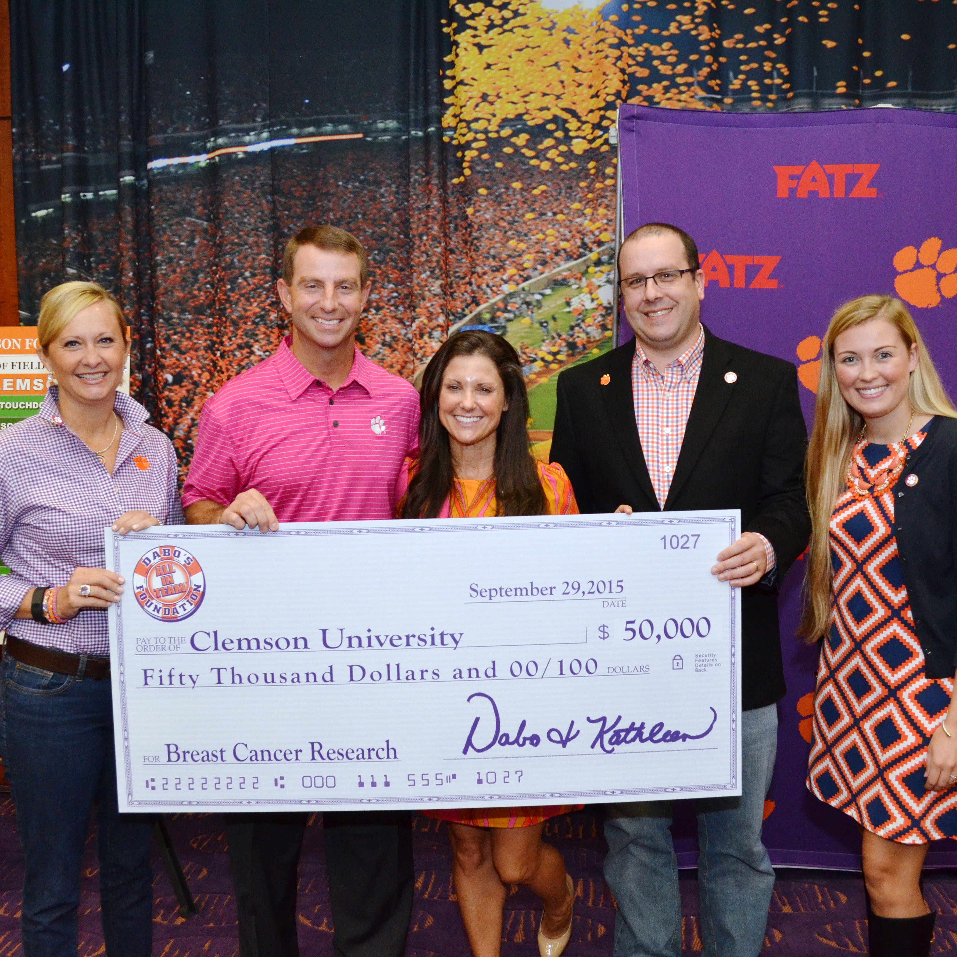 Clemson Athletics Supports Breast Cancer Awareness Month