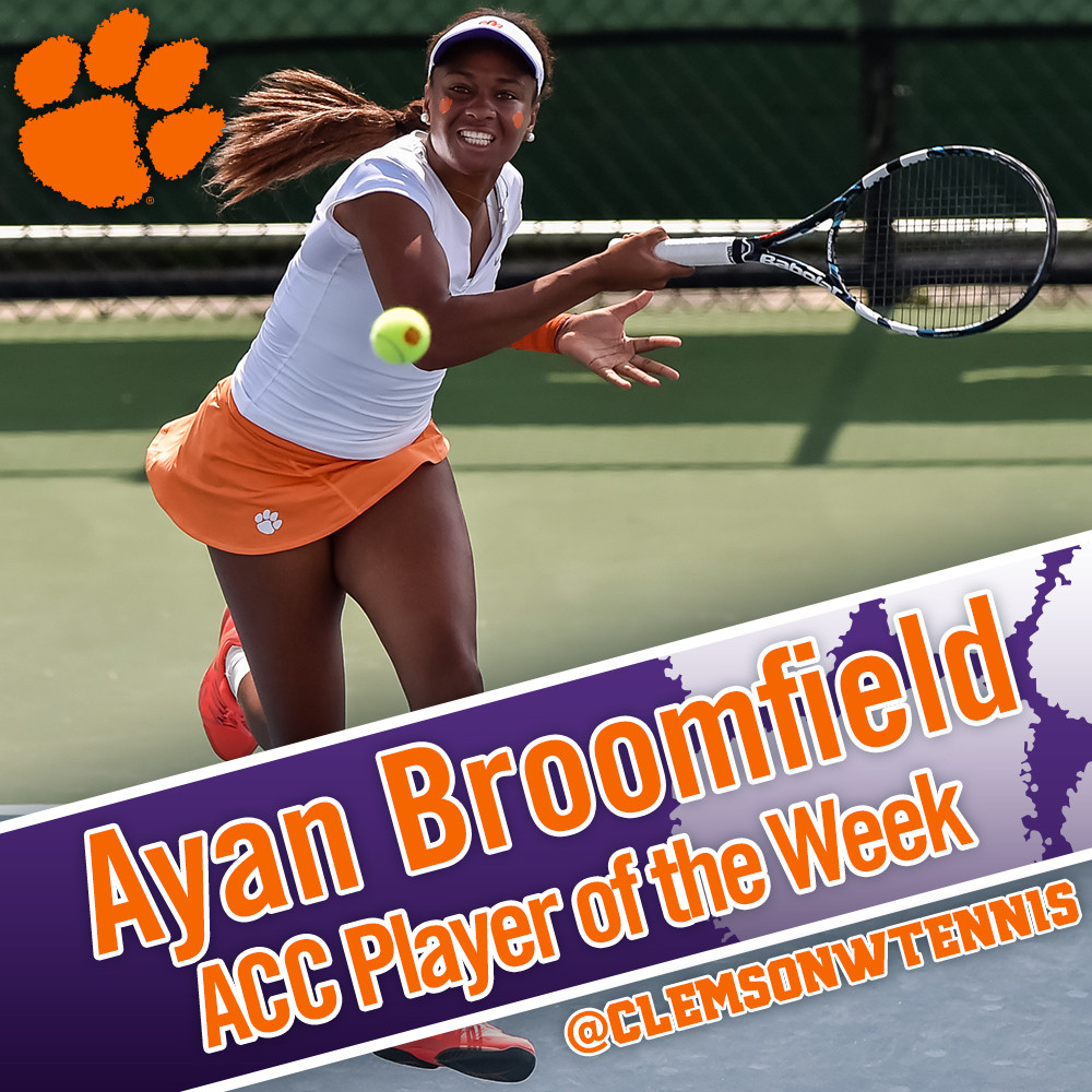 Broomfield Named ACC Player of the Week