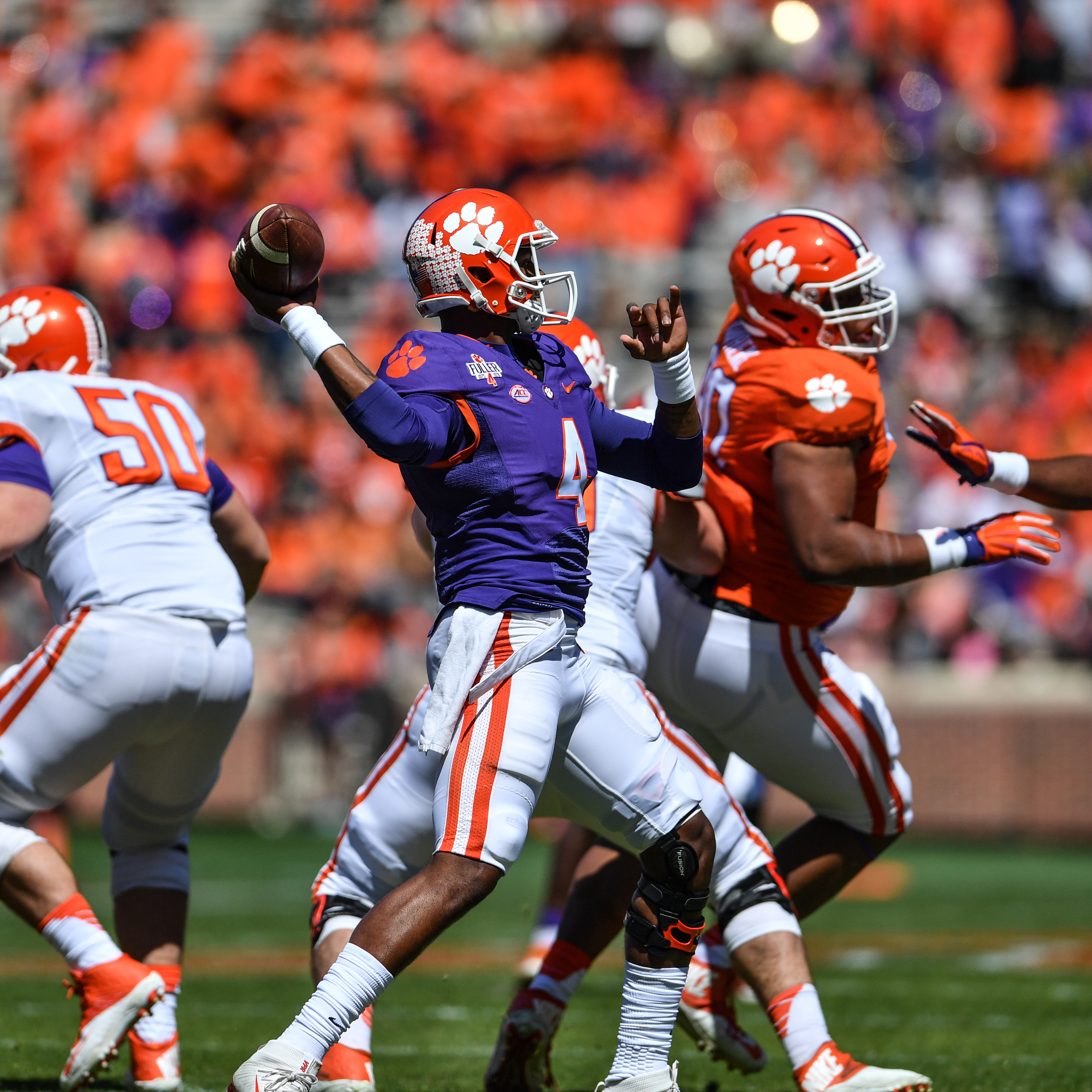 Watson Throws Two Scores in Spring Game