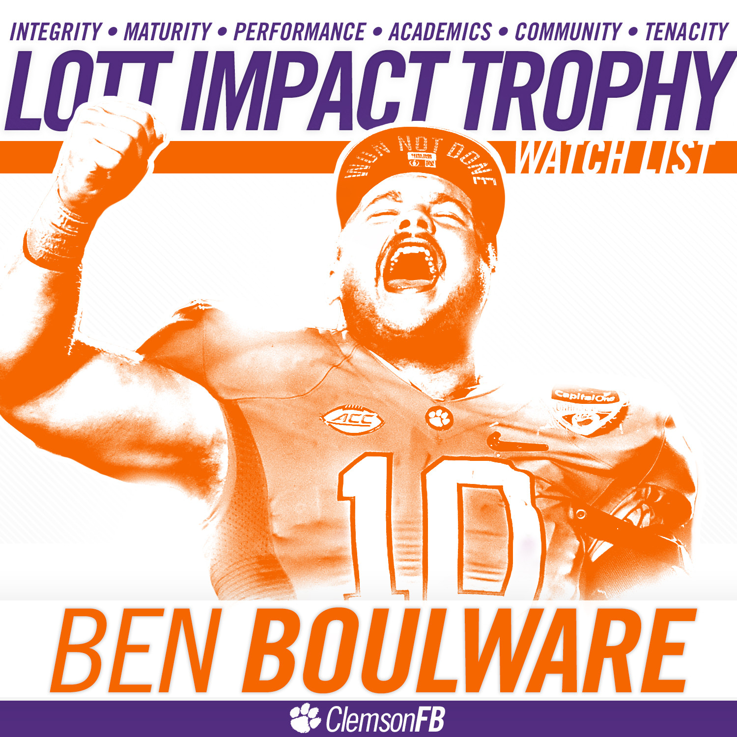 Boulware Named to Lott Impact Watch List