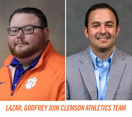 Godfrey, Lazar Join Clemson Athletics Team