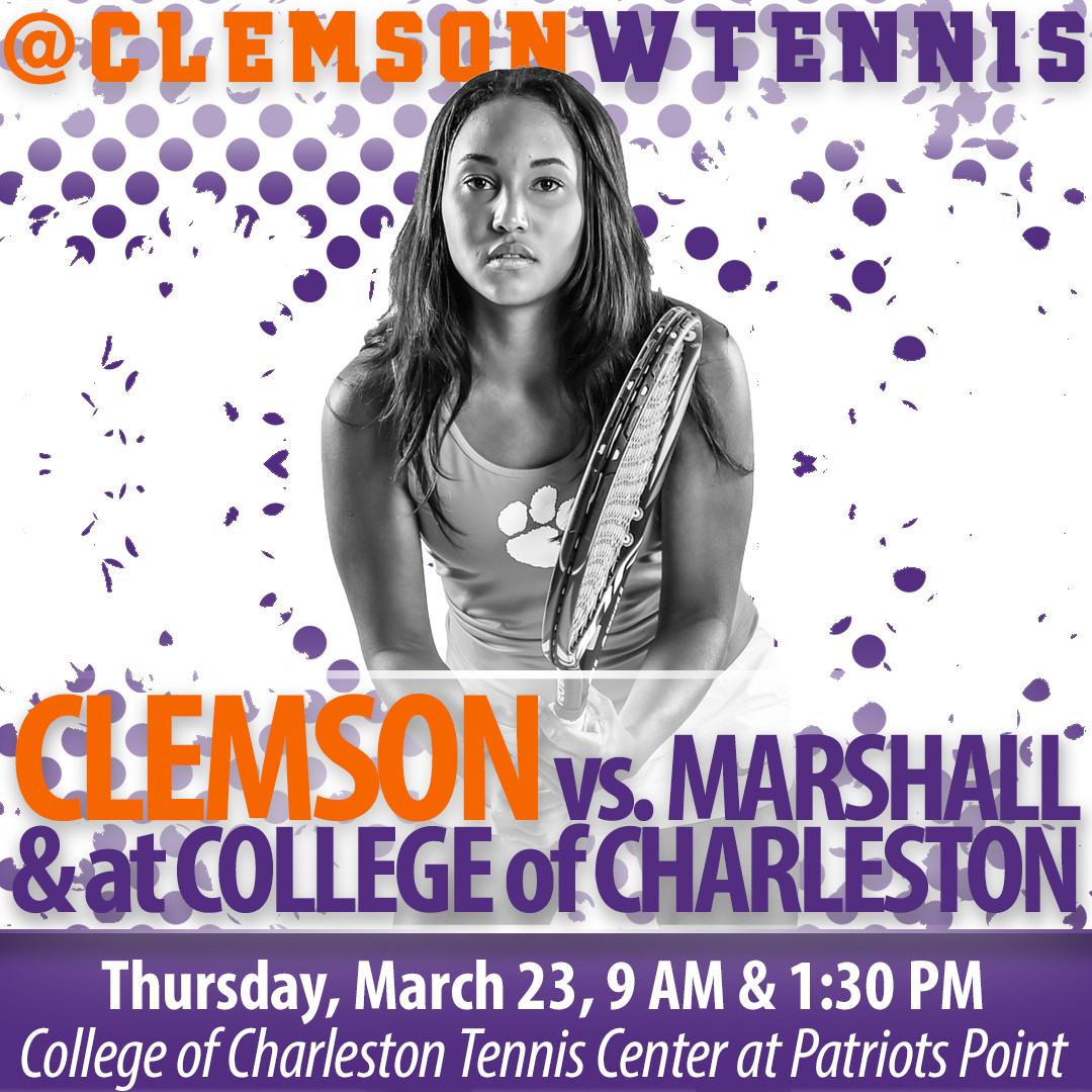 Clemson Faces Marshall & College of Charleston in Doubleheader Thursday in Charleston