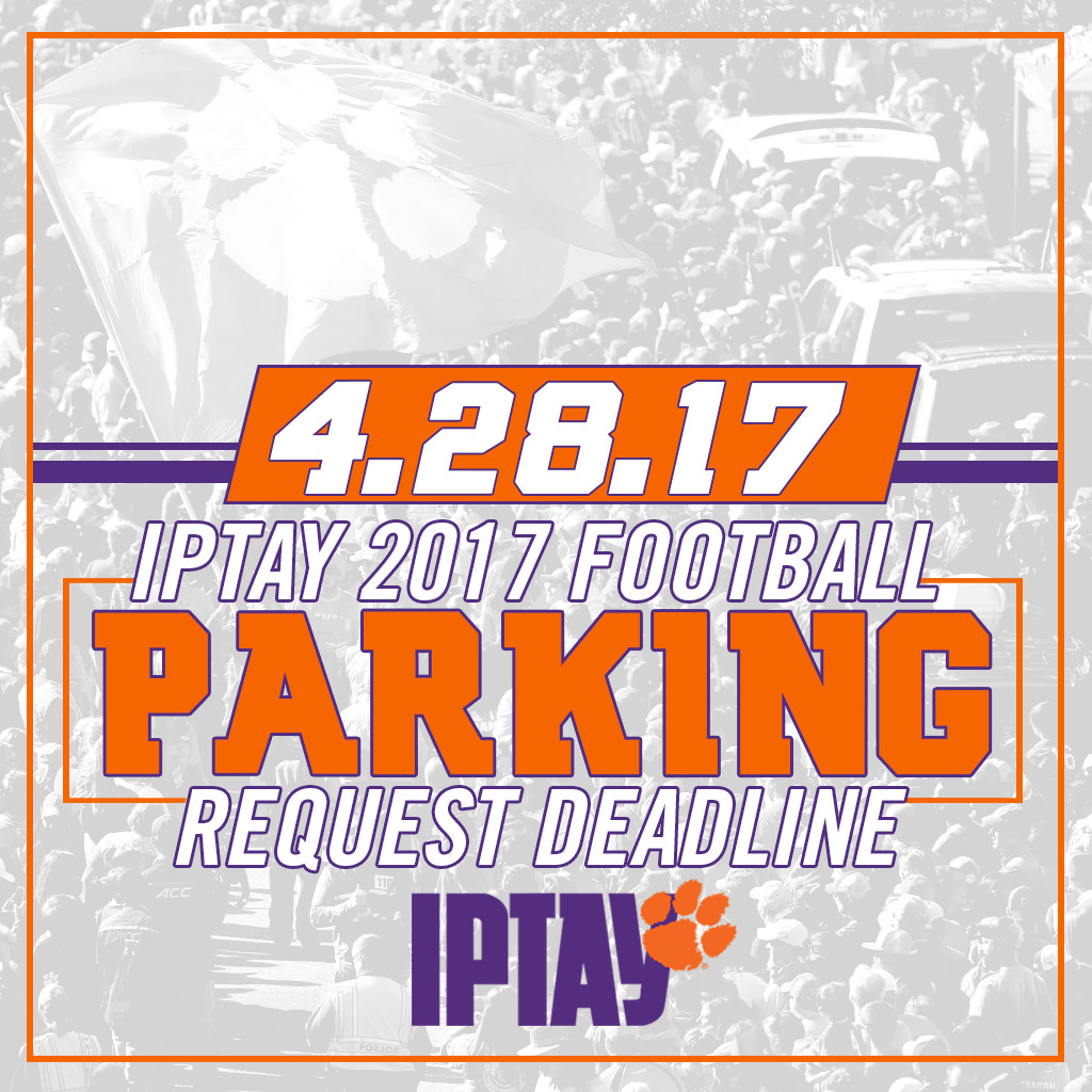 2017 Football Parking Request Deadline Is This Friday, April 28
