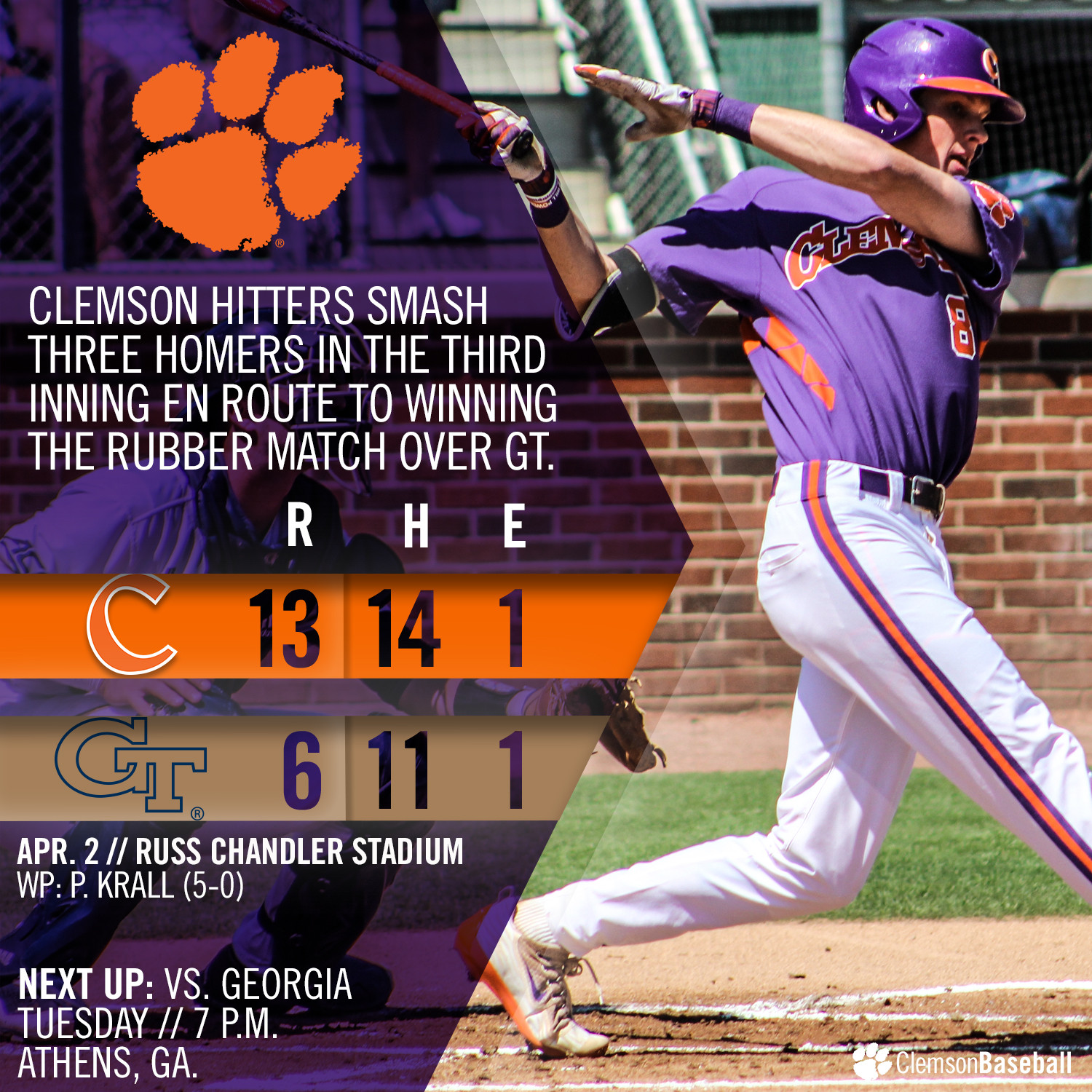 Tigers Power Past GT 13-6