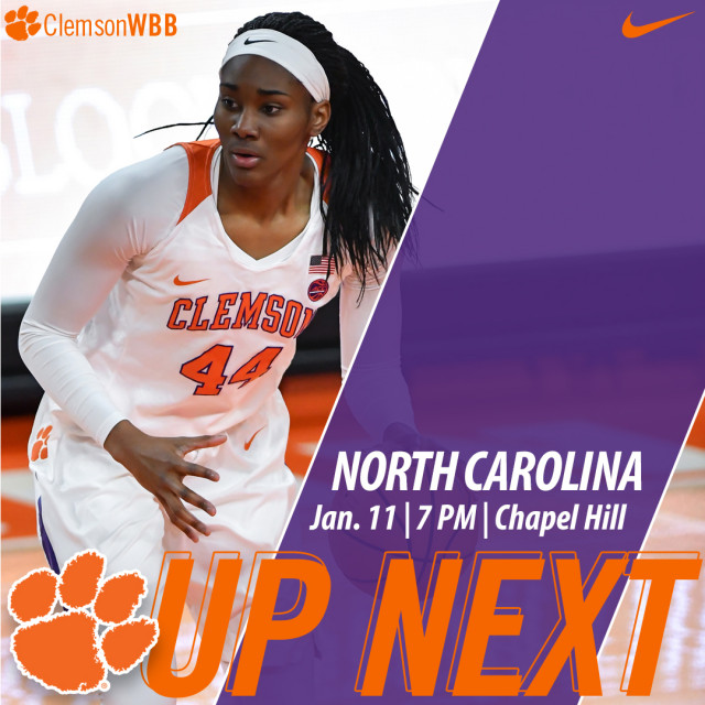 Clemson Faces North Carolina in Chapel Hill Thursday