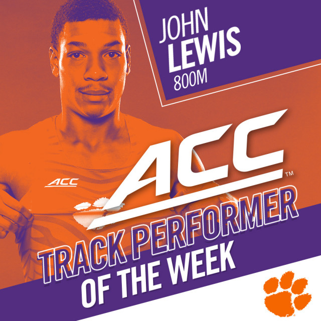 Lewis Garners Back-To-Back ACC Weekly Honors