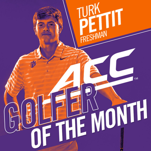 Pettit Earns ACC Men’s Golfer of the Month
