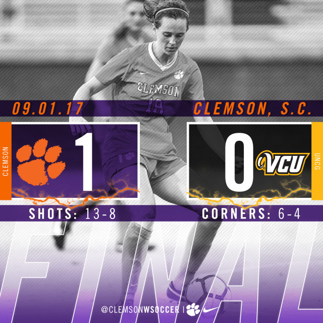 No. 8 Clemson Blanks VCU On First Friday