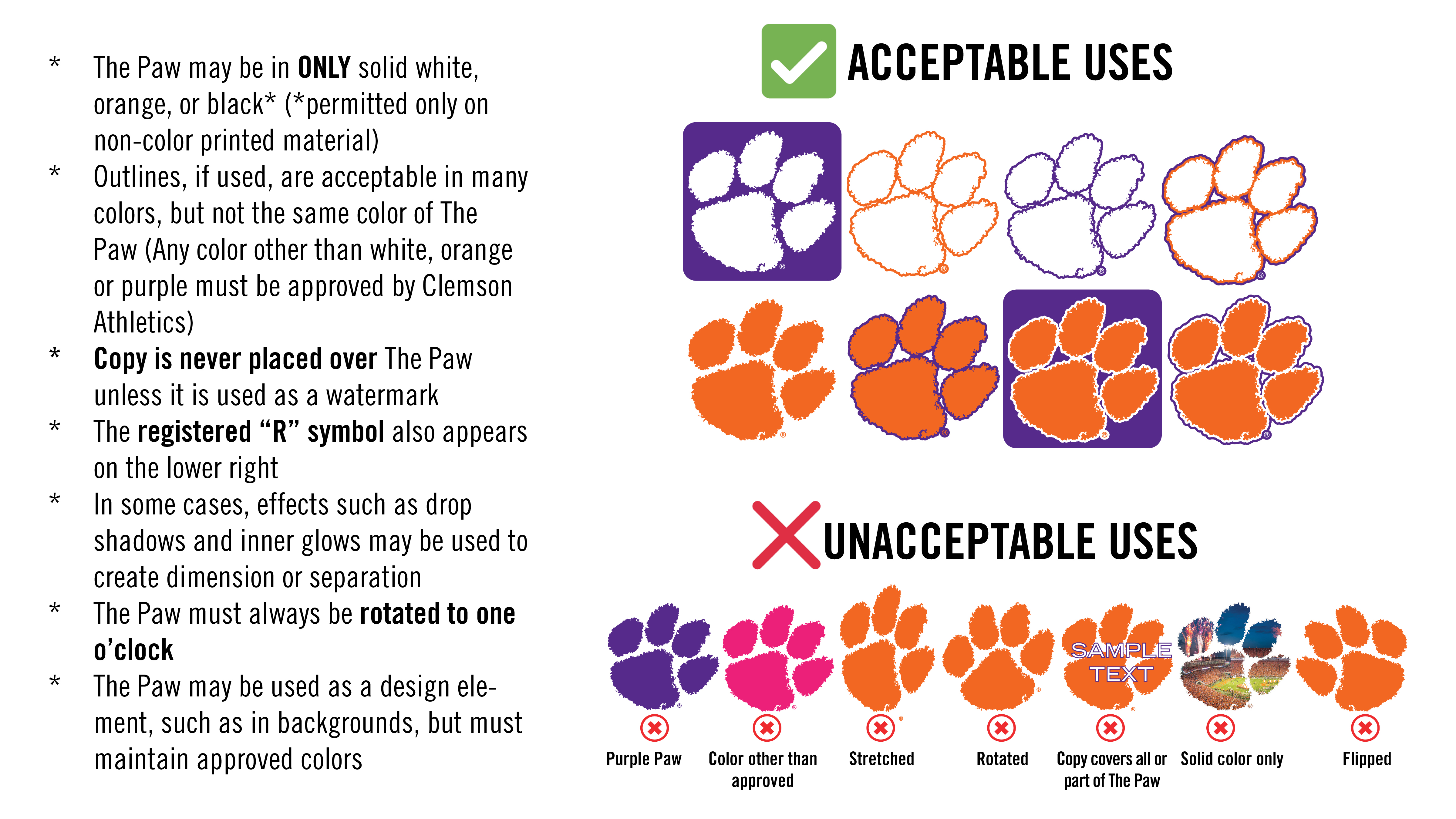 Clemson Athletics Style Guide Clemson Tigers Official