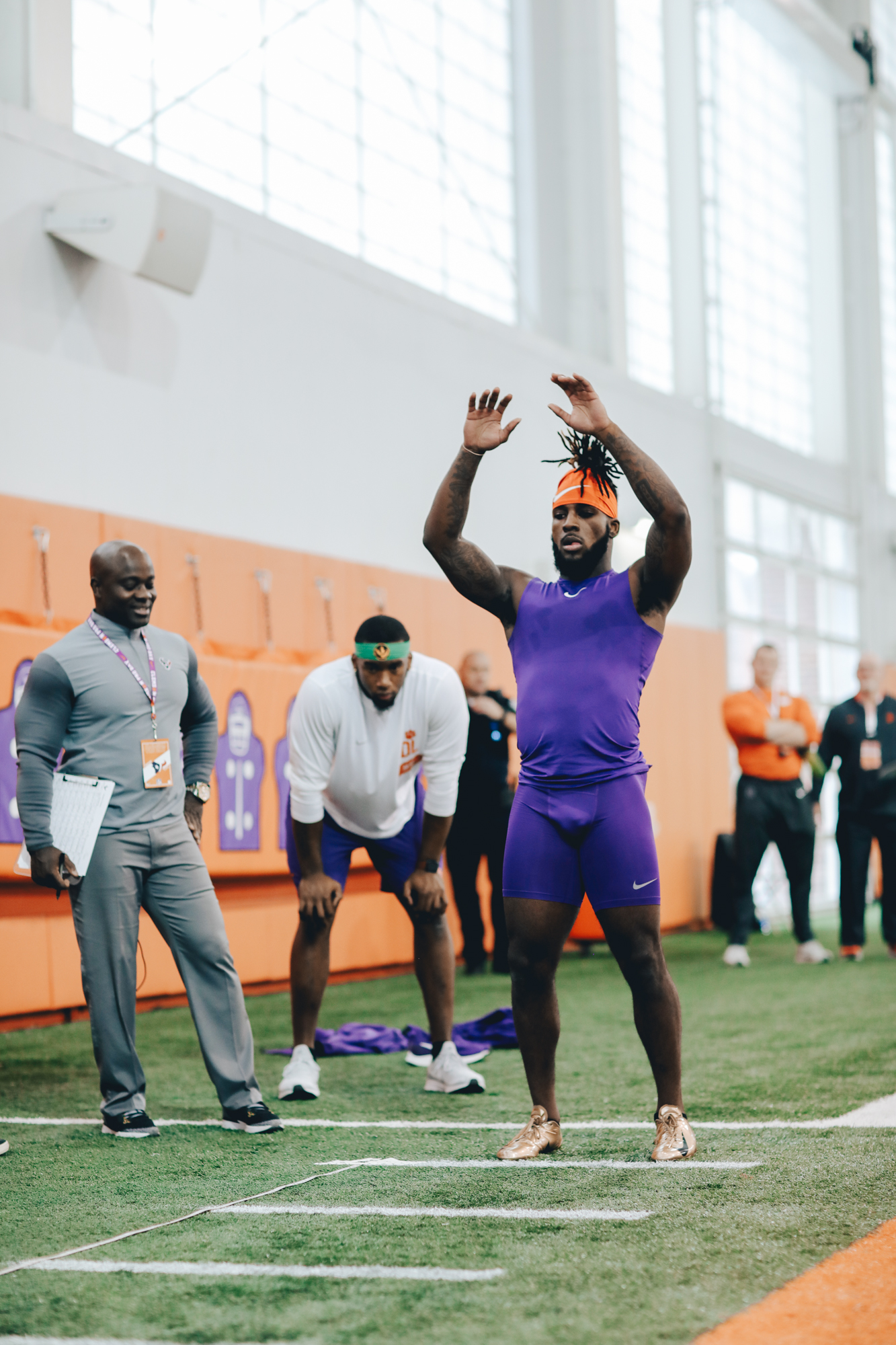 Mark Fields at Pro Day Clemson Tigers Official Athletics Site