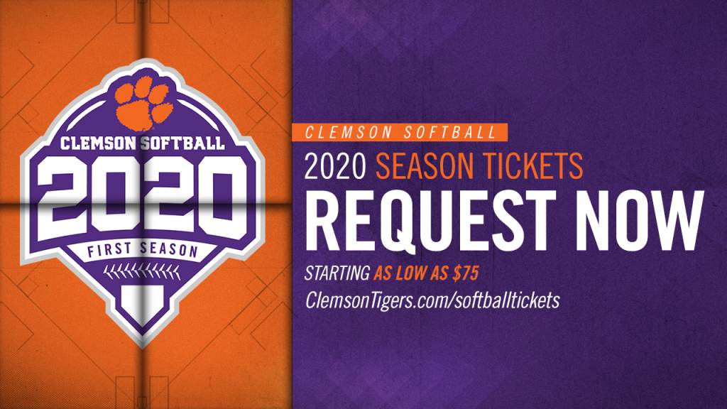 Softball Season Ticket Request Period Now Open Clemson Tigers