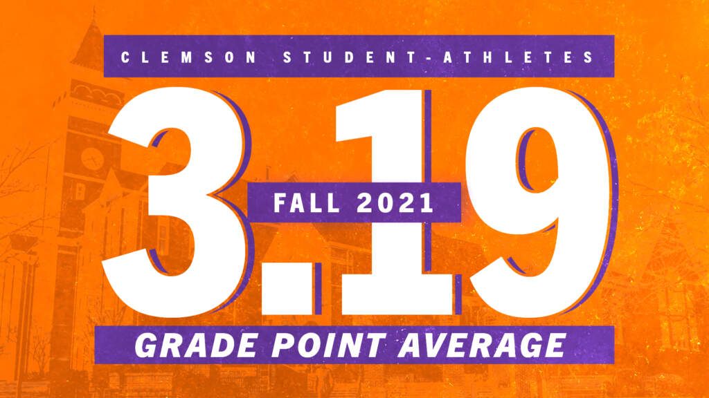 Clemson Student-Athletes Record 3.19 GPA in the Fall