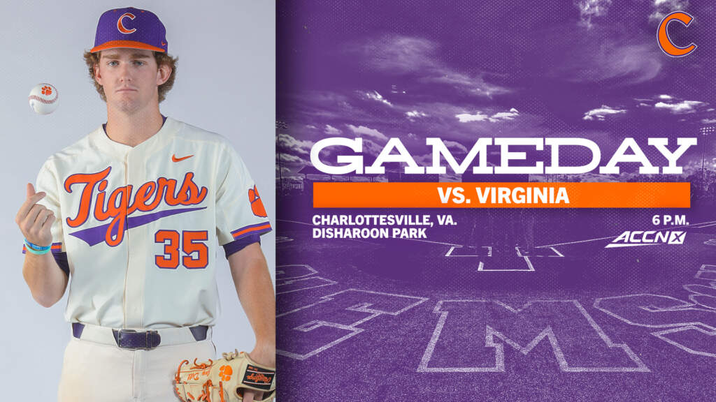 GAMEDAY – Clemson at Virginia – New Start Time Is 5:15 p.m.