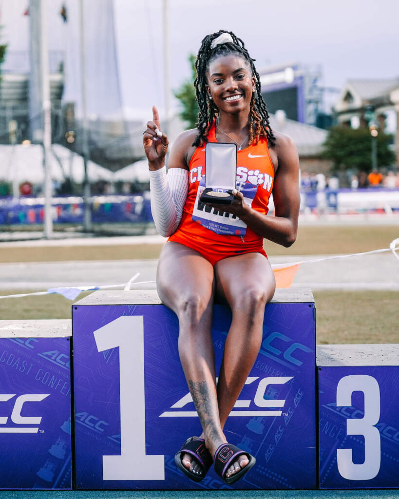 White Wins Triple Jump Gold as Clemson Positions Itself for Exciting Finish