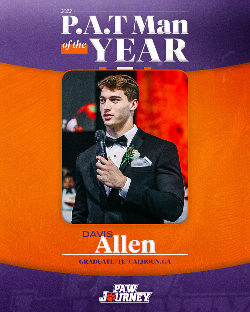 Davis Allen Named 2022 P.A.T. Man of the Year