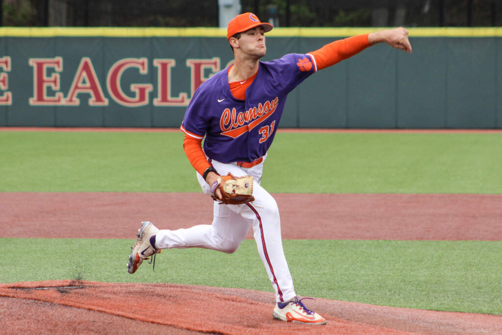 Grice Leads Tigers Over No. 11 Boston College 6-3 To Take Series