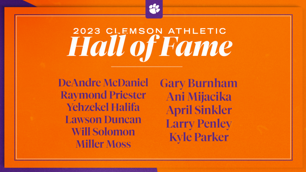 Eleven Former Student-Athletes and Coaches in 2023 Clemson Hall of Fame Class