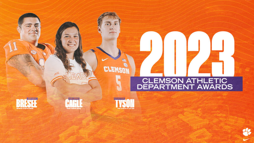 Cagle, Tyson, Bresee Win Major Clemson Awards for 2022-23