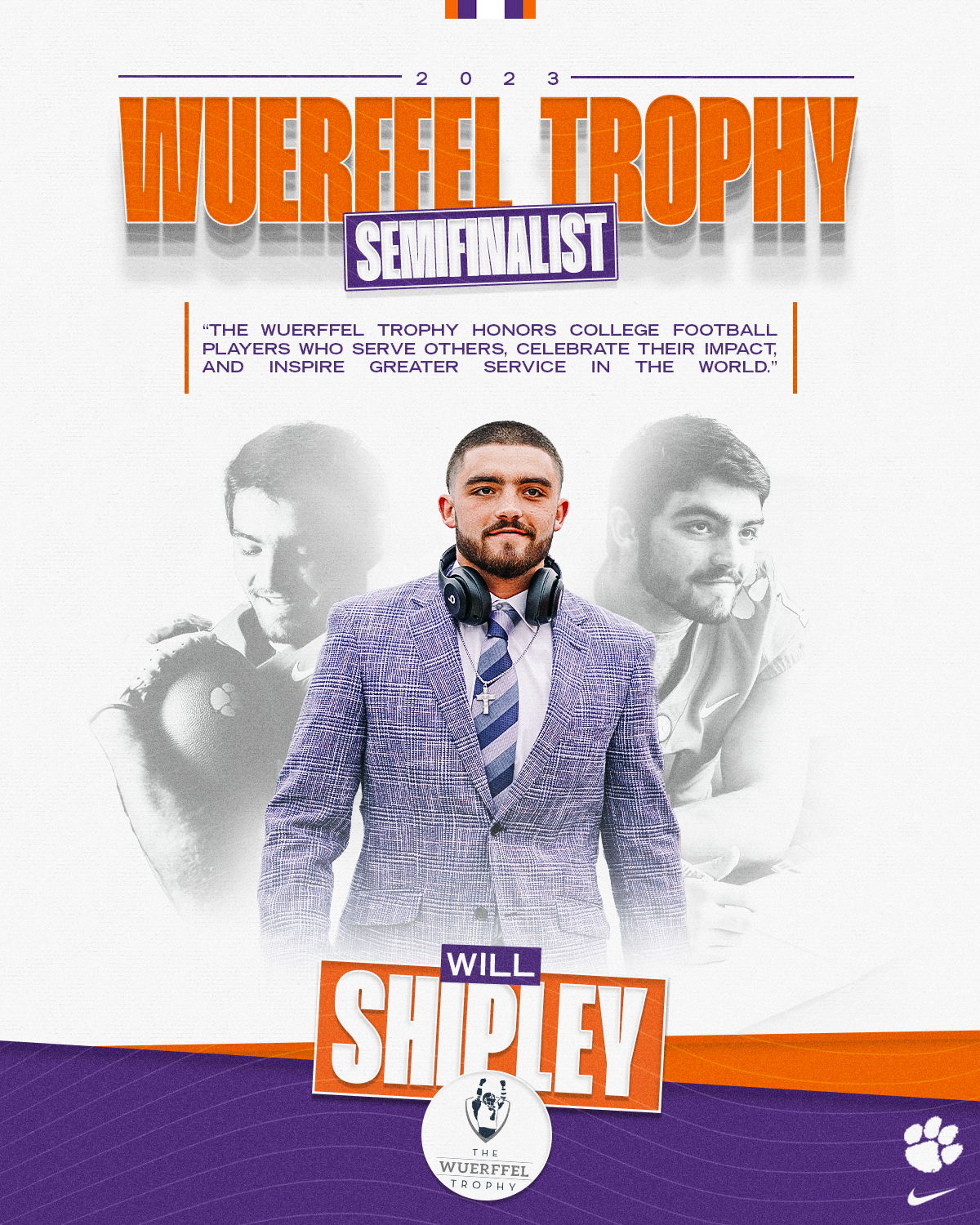 Shipley Named as Wuerffel Trophy Semifinalist